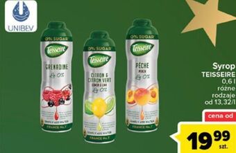 Carrefour Syrop citron zero cukru teisseire oferta