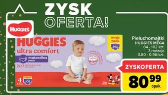 Carrefour Pieluszki dla dzieci 4 huggies ultra comfort oferta