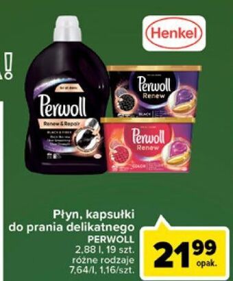 Carrefour Kapsułki do prania perwoll renew black oferta