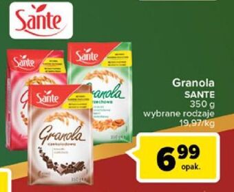 Carrefour Granola czekoladowa sante oferta