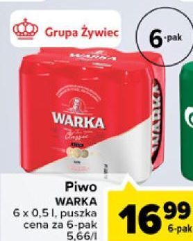 Carrefour Piwo warka oferta