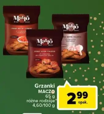 Carrefour Grzanki czosnkowe maczo oferta