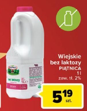 Carrefour Mleko wiejskie bez laktozy 2% piątnica oferta