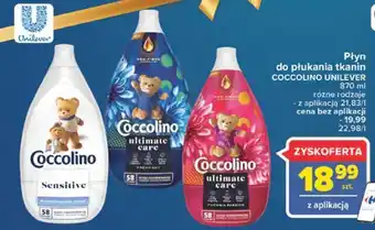 Carrefour Płyn do płukania tkanin coccolino sensitive oferta