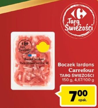 Carrefour Boczek lardons carrefour targ świeżości oferta