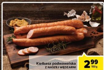 Carrefour Kiełbasa podwawelska nasza wędzarnia carrefour oferta