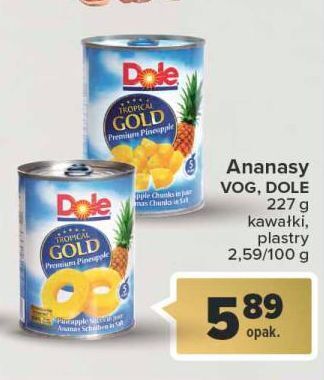Carrefour Ananas plastry dole oferta