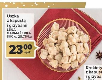 Carrefour Uszka z kapusta i grzybami lena garmażerka oferta