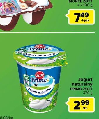 Carrefour Express Jogurt naturalny zott primo oferta