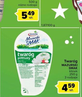 Carrefour Express Twaróg półtłusty mazurski smak oferta