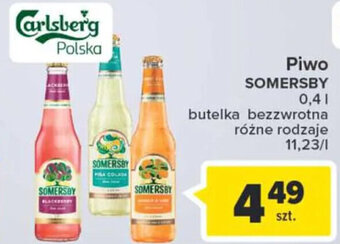 Carrefour Market Carlsberg piwo somersby 0,4l oferta