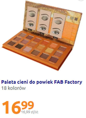 Action FAB Factory Paleta cieni do powiek 18 kolorów oferta
