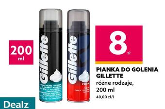 Dealz Pianka do golenia klasyczna gillette foam oferta