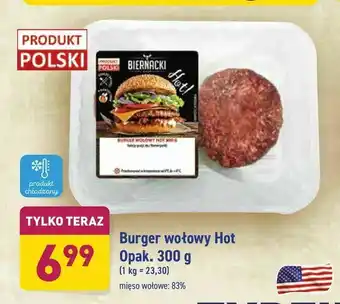 ALDI Burger wołowy Hot oferta