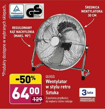 ALDI Wentylator w stylu retro oferta