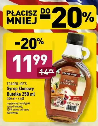 ALDI Syrop klonowy oferta
