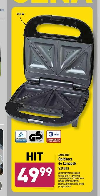 ALDI Opiekacz do kanapek oferta