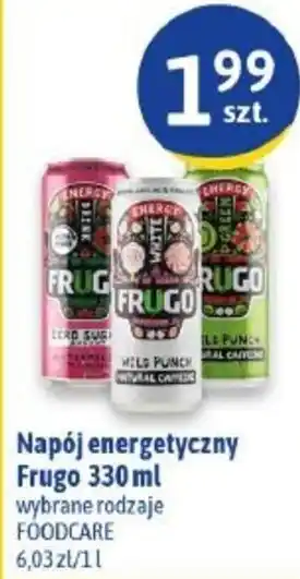 Euro Sklep FoodCare Napój energetyczny Frugo 330ml oferta