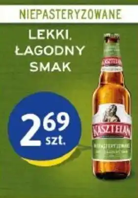 Euro Sklep Kasztelan Piwo Niepasteryzowane, lekki, łagodny smak 500ml oferta