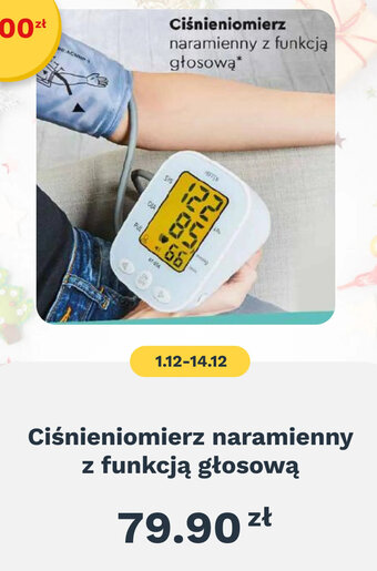 Biedronka Ciśnieniomierz naramienny z funkcją głosową oferta