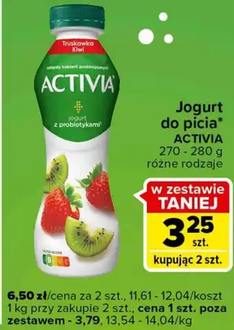 Carrefour Express Danone Jogurt do picia ACTIVIA 270 - 280 g różne rodzaje oferta