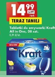 Biedronka Tabletki do zmywarek lemon kraft all in one oferta