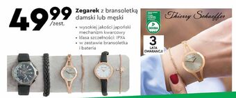 Biedronka Zegarek damski z metalową bransoletą thierry schaeffer oferta