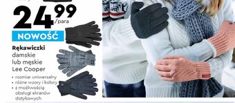 Biedronka Rękawiczki męskie lee cooper oferta
