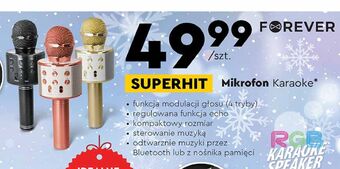 Biedronka Mikrofon karaoke forever oferta