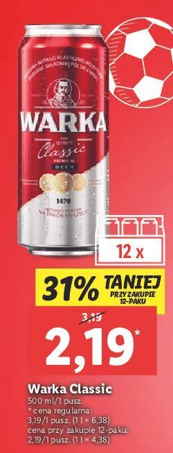 Lidl Piwo warka oferta