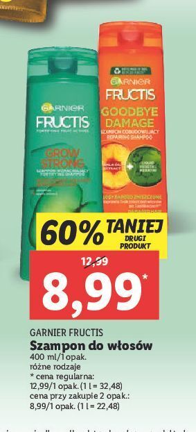 Lidl Szampon wzmacniający przeciw wypadaniu, do włosów osłabionych garnier fructis grow strong oferta