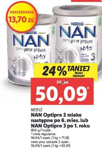 Lidl Mleko 2 nestle nan optipro oferta