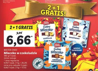 Lidl Mleczko śmietankowe mister choc oferta