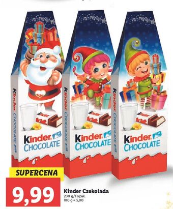 Lidl Czekoladki świąteczne kinder chocolate oferta