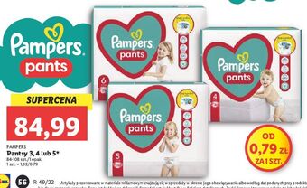 Lidl Pieluchomajtki 4 pampers pants oferta