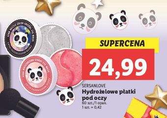 Lidl Płatki hydrożelowe pod oczy sersanlove oferta