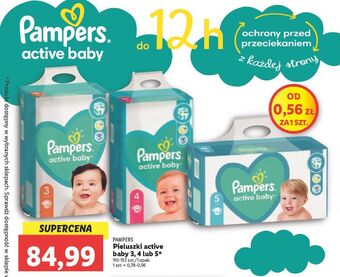 Pieluchy 5 pampers active baby