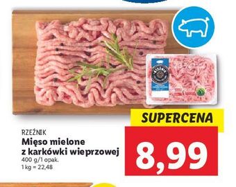 Lidl Mięso mielone wieprozwe z karkówki rzeźnik codzienna dostawa oferta