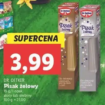 Lidl Pisak żelowy srebrny dr. oetker oferta