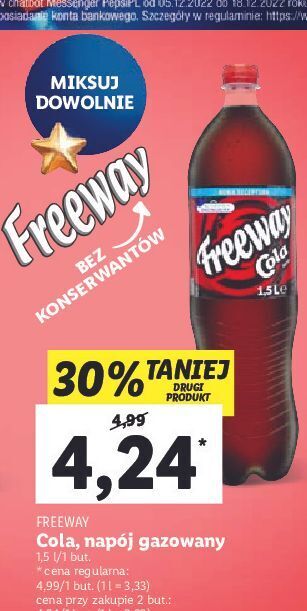 Lidl Cola freeway oferta