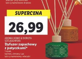 Lidl Patyczki zapachowe cynamonowy wieczór aroma home & dorota oferta