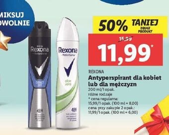 Lidl Antyperspirant rexona aloe vera oferta