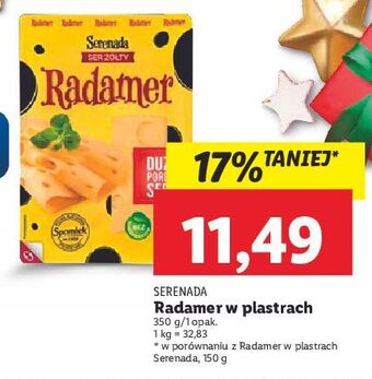 Lidl Ser radamer w plastrach serenada oferta