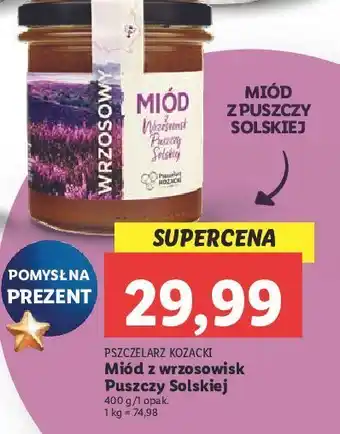 Lidl Miód wrzosowy pszczelarz kozacki oferta