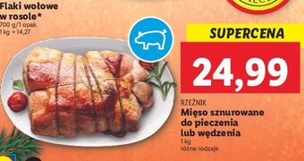 Lidl Mięso sznurowane do pieczenia lub wędzenia rzeźnik codzienna dostawa oferta