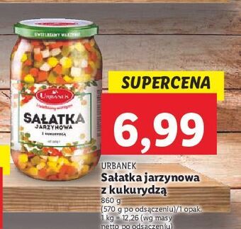 Lidl Sałatka jarzynowa z kukurydzą urbanek oferta