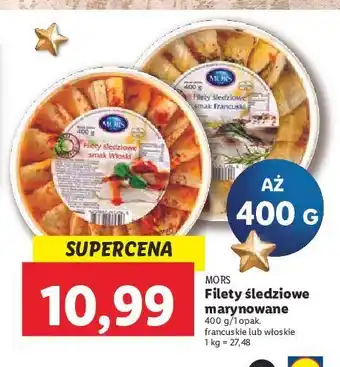 Lidl Filety śledziowe włoskie mors ryby oferta