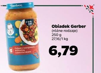 Netto Obiadek gulasz z warzywami wołowiną i ziemniaczkami gerber junior oferta