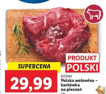Lidl Karkówka wołowa do pieczenia rzeźnik codzienna dostawa oferta