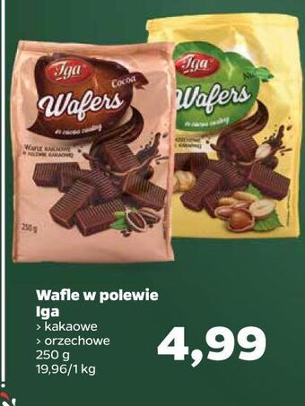 Netto Wafle orzechowe w polewie nut wafers iga oferta